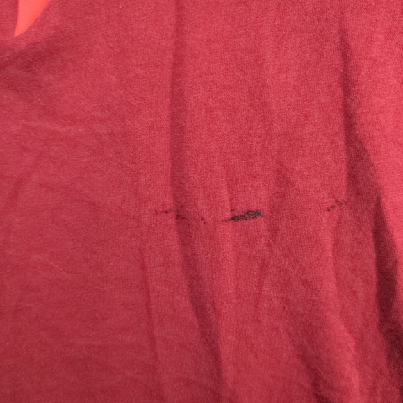 Nike Dri Fit Men's T Shirt Red Size L PolyCotton Triangle Logo - Picture 8 of 14